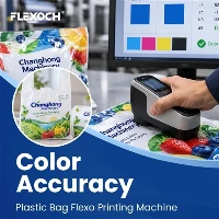 Mekkora a műanyag zacskós flexonyomógép színpontossága?